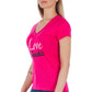 Frankie Morello Pink Cotton Women T-Shirt