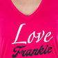 Frankie Morello Pink Cotton Women T-Shirt