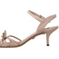 Dolce & Gabbana Chic Light Pink Kitten Heel Sandals