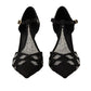 Dolce & Gabbana Elegant Crystal-Embellished Suede Pumps