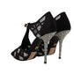 Dolce & Gabbana Elegant Crystal-Embellished Suede Pumps