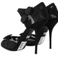 Dolce & Gabbana Elegant Mesh Ankle Strap High Heels Pumps