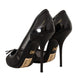 Dolce & Gabbana Elegant Black Mesh Stiletto Pumps