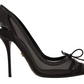 Dolce & Gabbana Elegant Black Mesh Stiletto Pumps