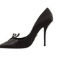 Dolce & Gabbana Elegant Black Leather Stiletto Pumps