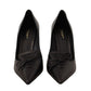 Dolce & Gabbana Elegant Black Leather Stiletto Pumps