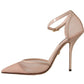 Dolce & Gabbana Elegant Pink Leather Heels Pumps