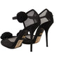 Dolce & Gabbana Elegant Black Mesh Heels Pumps