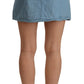 Comme Des Fuckdown Chic High Waist Blue A-Line Mini Skirt