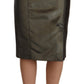 GF Ferre Chic High Waist Pencil Midi Skirt