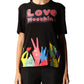 Love Moschino Chic Hands Print Cotton Tee