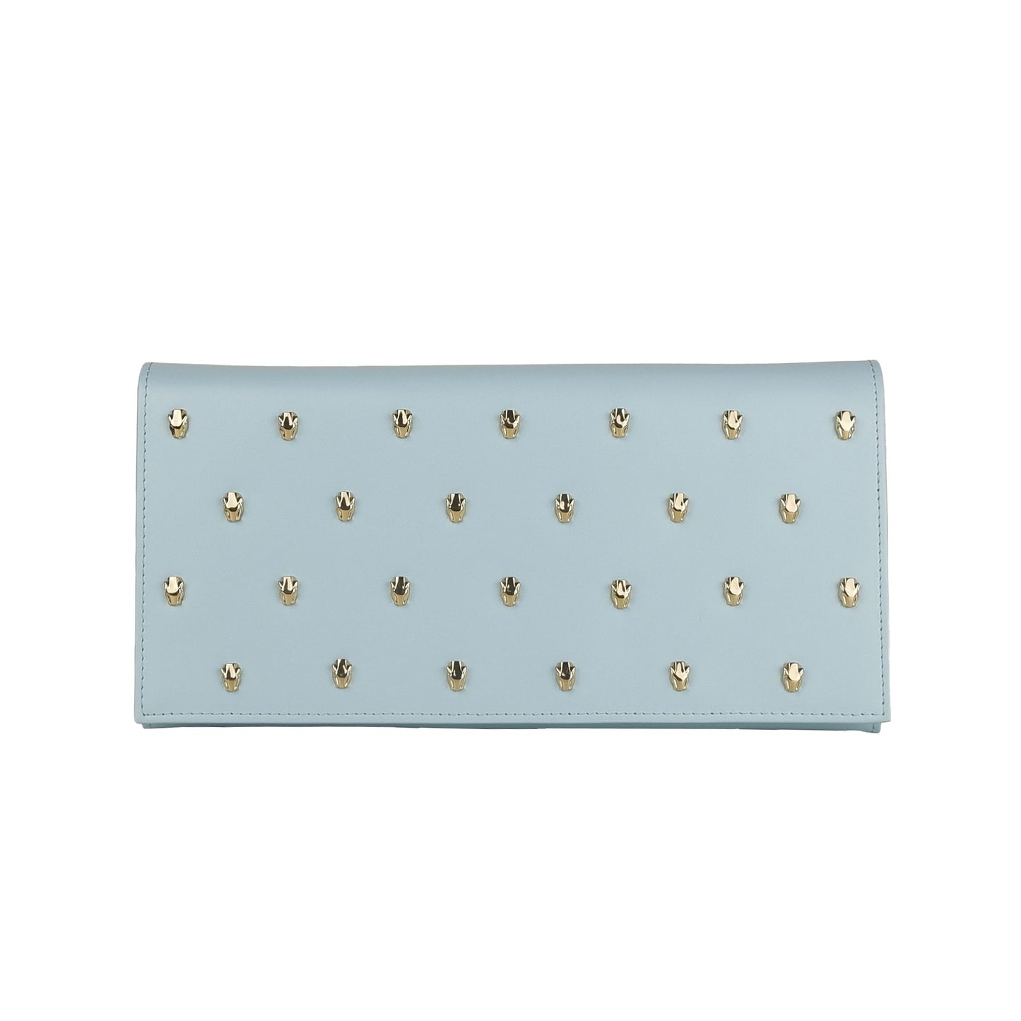 Cavalli Class Light Blue Calfskin Women Crossbody