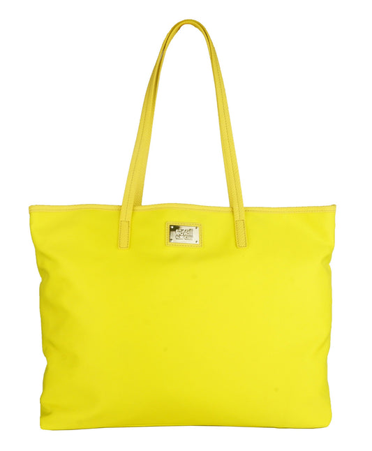 Cavalli Class Yellow Polyurethane Women Shoulder Bag