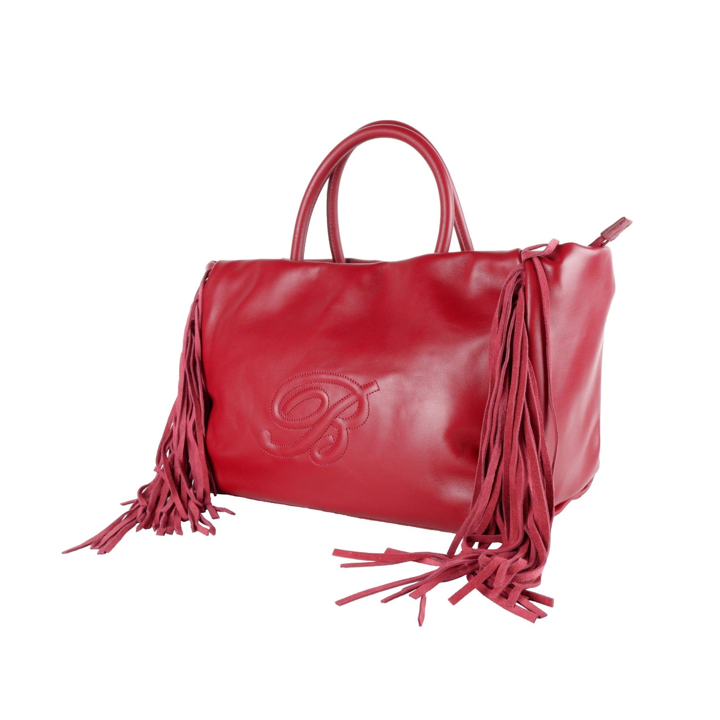 Blumarine Elegant Josephine Handbag in Light Burguny