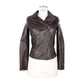 Emilio Romanelli Brown Leather Women Jacket