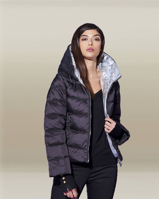 Silvian Heach Elegant Envelope Puffer Jacket