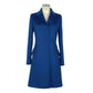 Made in Italy Blue Virgin Wool Women Coat