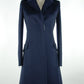 Made in Italy Blue Virgin Wool Women's Coat