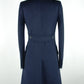 Made in Italy Blue Virgin Wool Women's Coat