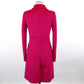 Made in Italy Fuchsia Wool Women Coat