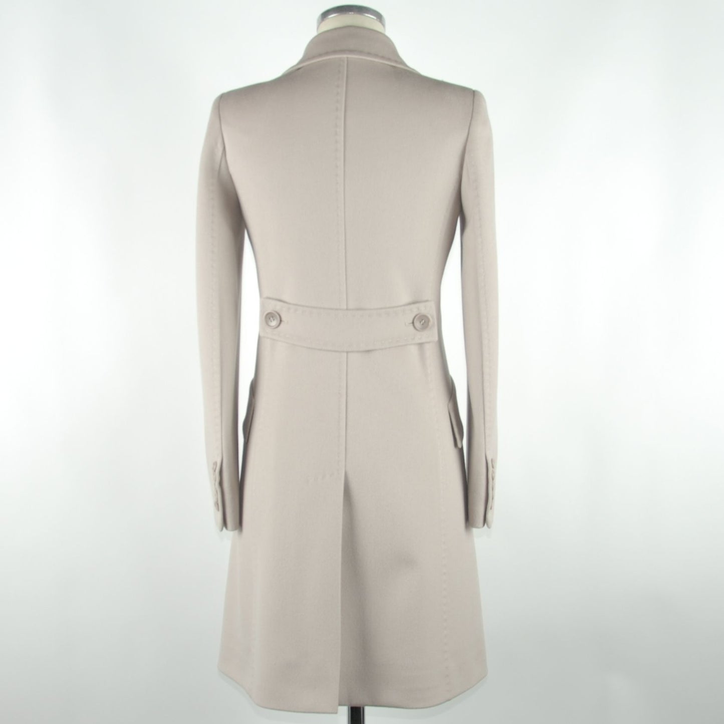 Made in Italy Beige Wool Women Coat