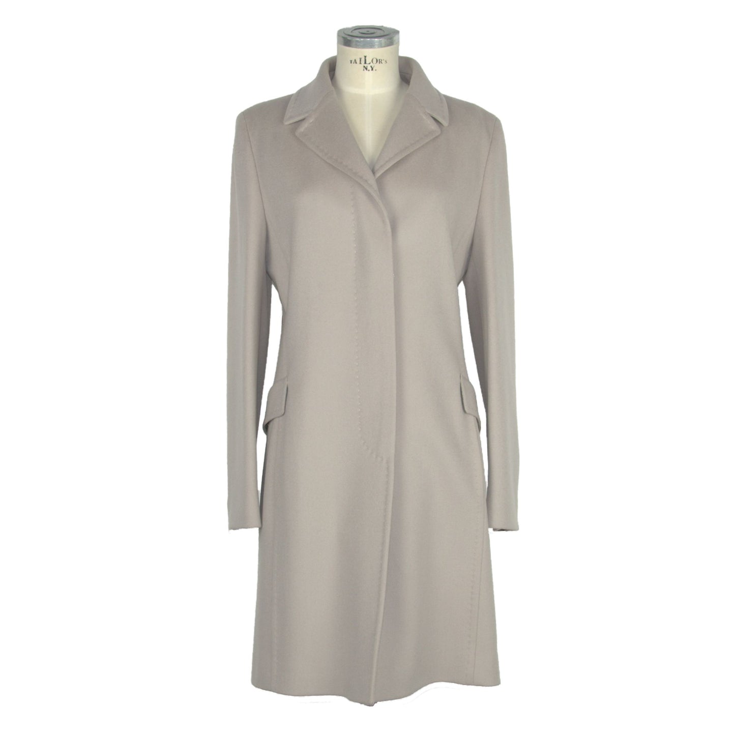 Made in Italy Beige Wool Women Coat