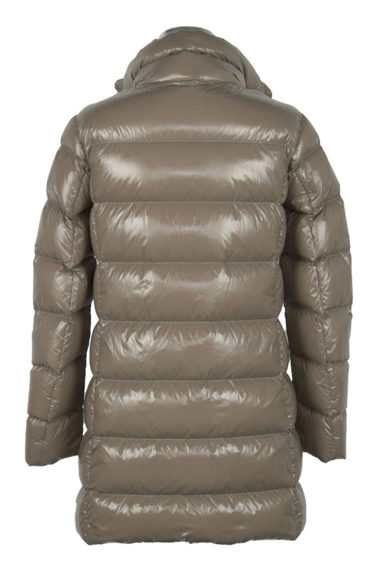 Refrigiwear Chic Long Down Jacket in Super-Shiny Nylon