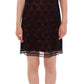 Dolce & Gabbana Elegant Floral Lace Shift Mini Dress