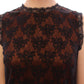 Dolce & Gabbana Elegant Floral Lace Shift Mini Dress