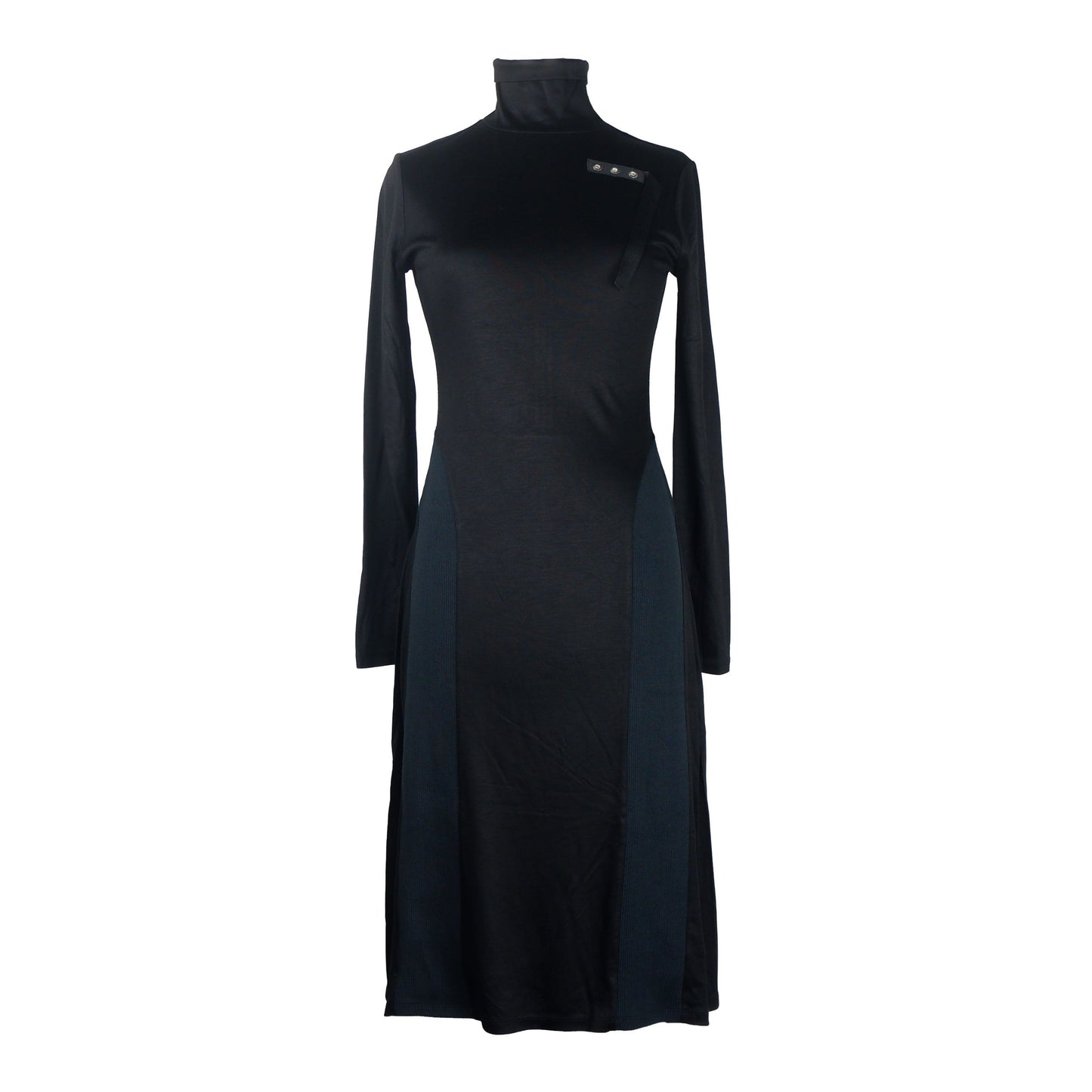 Patrizia Pepe Elegant Long-Sleeved Dress with Eyelet Detail