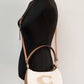 COACH Teri Small Shearling Fur Leather Logo Motif Shoulder Handbag Purse