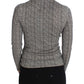 Dolce & Gabbana Elegant Black and White Wool Cardigan