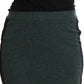 MILA SCHÖN Emerald Elegance Wool-Blend Pencil Skirt