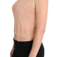 PINK MEMORIES Elegant Pink Knitted Sleeveless Vest Sweater