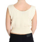 PINK MEMORIES Beige Sleeveless Knit Vest Sweater