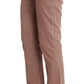 Costume National Chic Brown Cropped Corduroy Pants