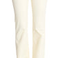 Costume National Chic Off-White Flared Designer Jeans