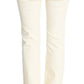 Costume National Chic Off-White Flared Designer Jeans