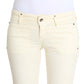 Costume National Chic Off-White Flared Designer Jeans