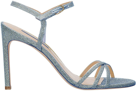 Stuart Weitzman Light Blue Calfskin Women Sandal