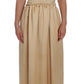 Dolce & Gabbana Beige Crystal Embellished Full Length Dress