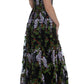 Dolce & Gabbana Floral Embroidered Maxi Dress - Full Length Elegance