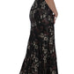 Dolce & Gabbana Elegant Floral Jacquard Full Length Dress