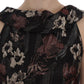 Dolce & Gabbana Elegant Floral Jacquard Full Length Dress