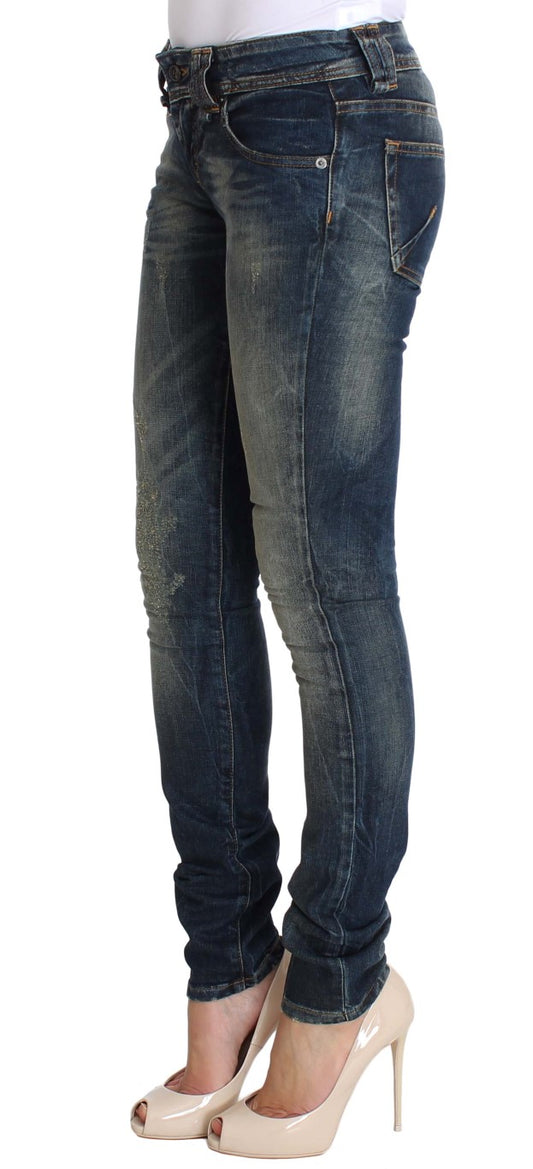 John Galliano Chic Slim Fit Blue Wash Jeans