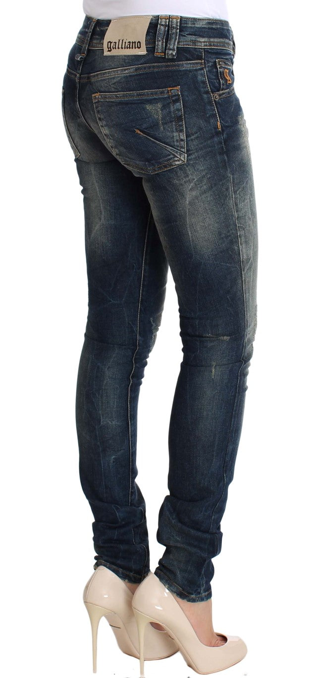 John Galliano Chic Slim Fit Blue Wash Jeans