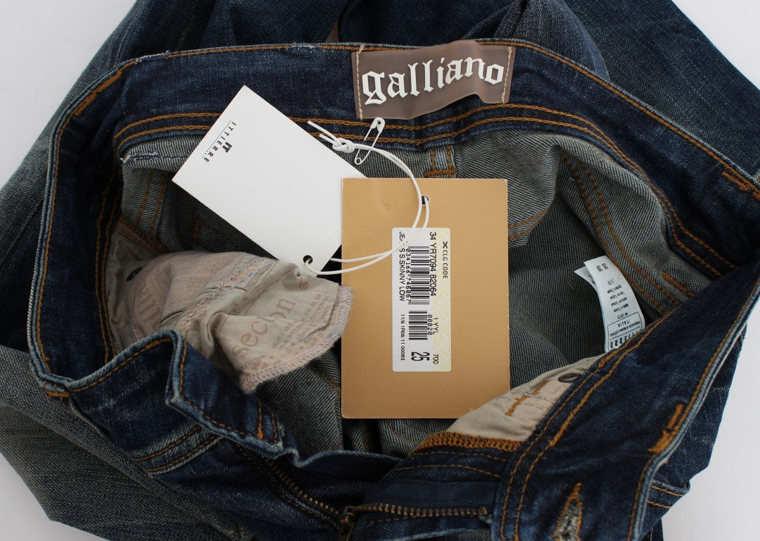 John Galliano Chic Slim Fit Blue Wash Jeans