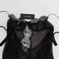 Dolce & Gabbana Elegant Black Silk Lace Lingerie Chemise