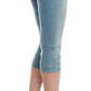 Ermanno Scervino Elegant Light Blue Capri Jeans