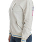 John Galliano Elegant White Zip Cardigan